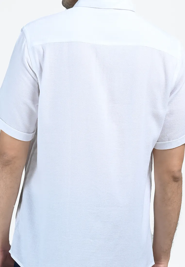 MOC Kemeja Lengan Pendek Pria OSVALDO-WHITE