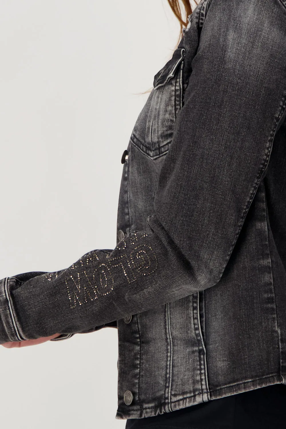 Monari Embroidered Jean Jacket M806414