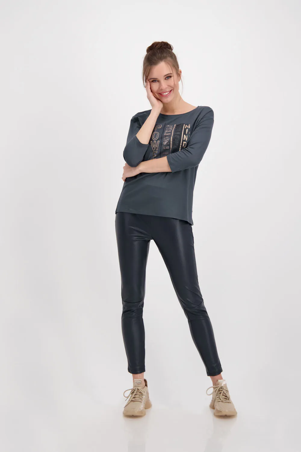 Monari Faux Leather Pants M406933