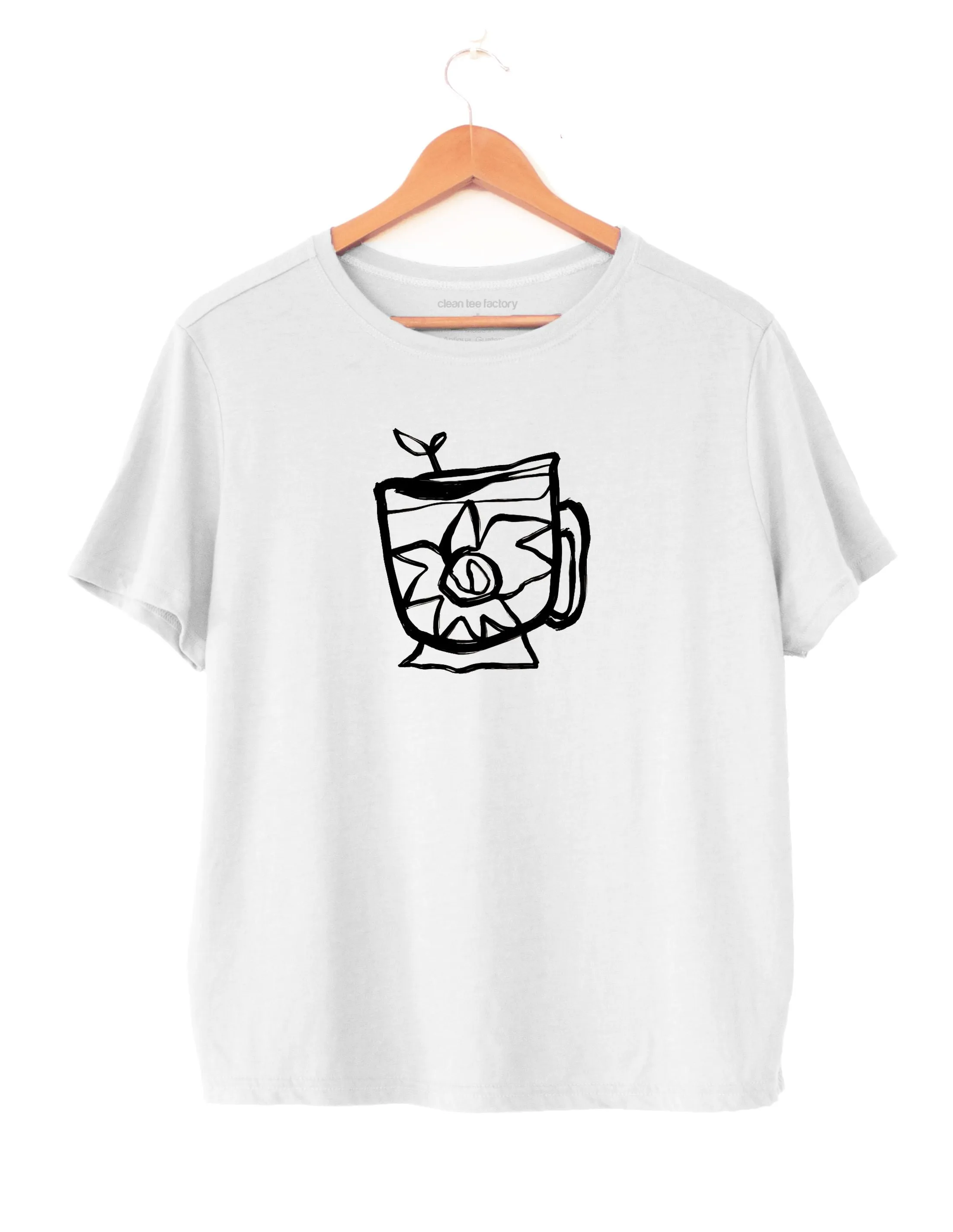 MORNING - Women's Boxy Tee in Butter Soft Cotton/Modal