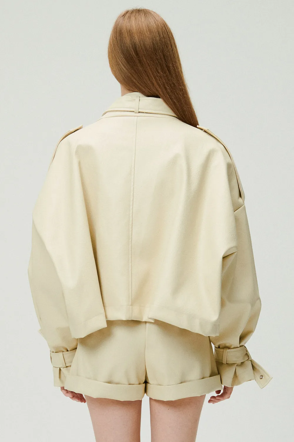 Naomi Oversized Pleather Jacket