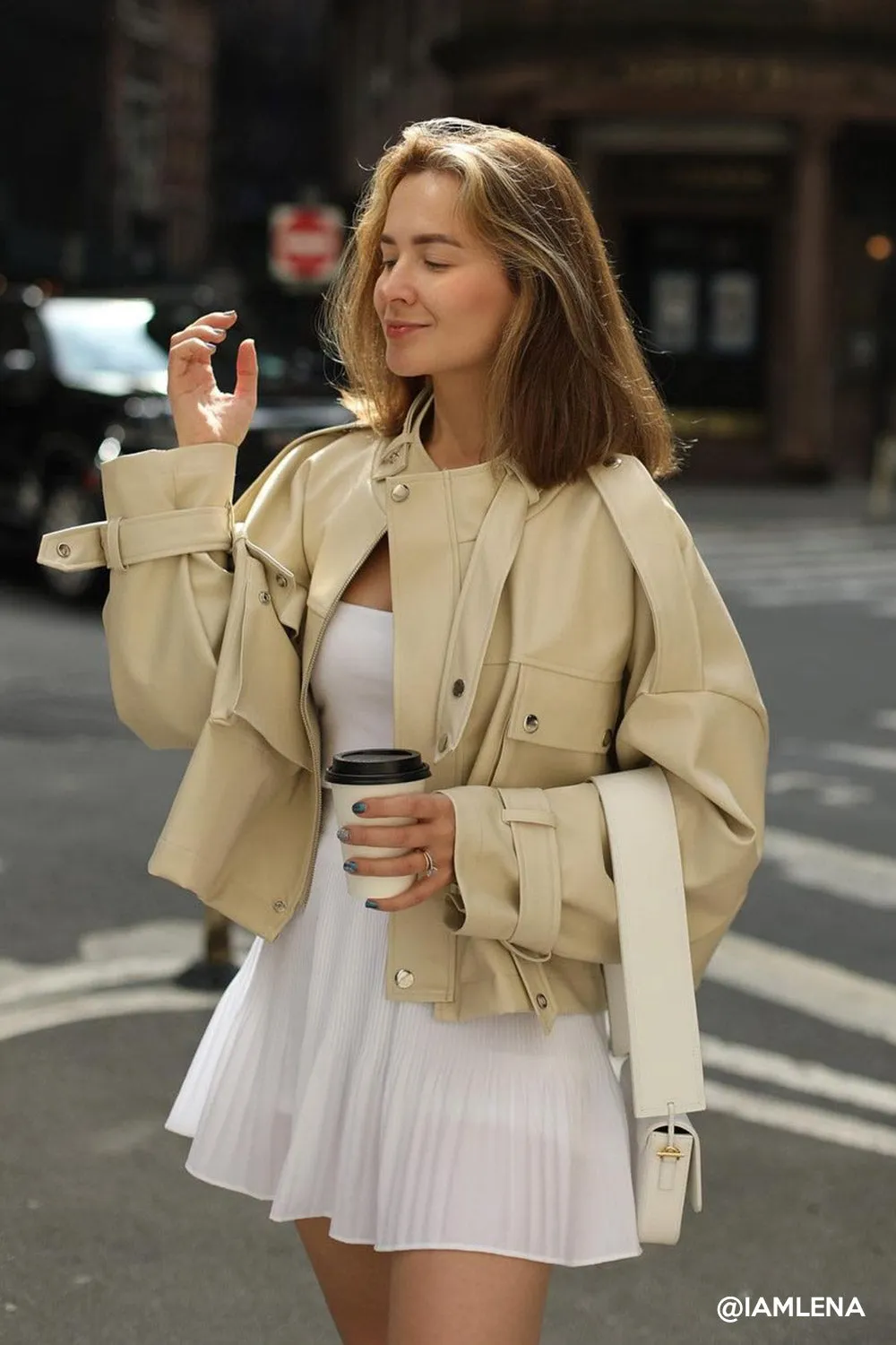 Naomi Oversized Pleather Jacket