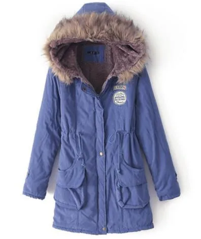 New Long Parkas Female Womens Winter Jacket