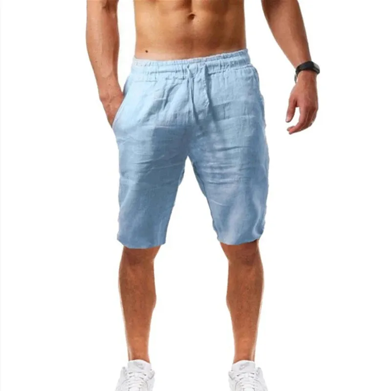New Men's Cotton Linen Loose Pants