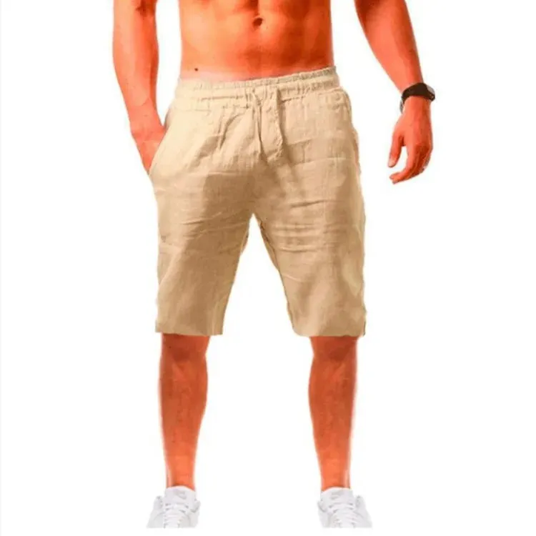 New Men's Cotton Linen Loose Pants