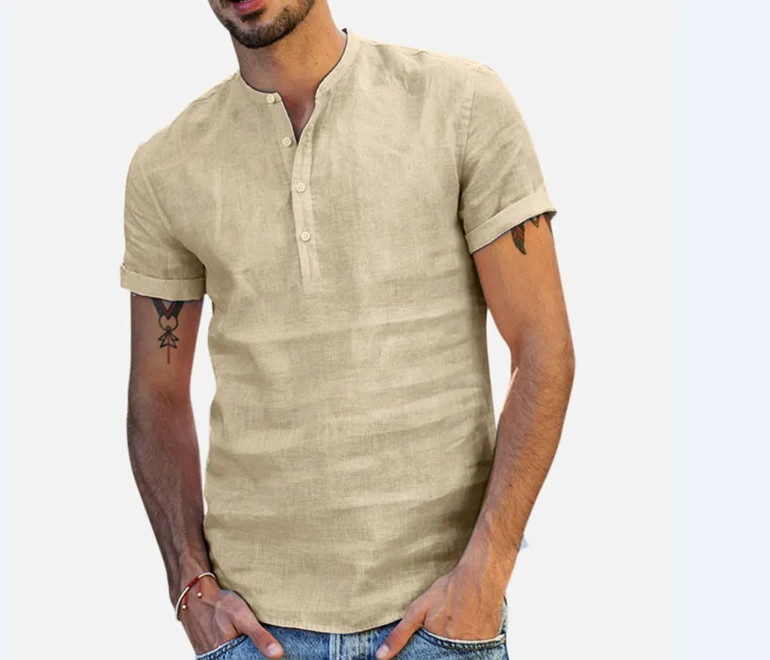 New Men's Cotton Linen Loose Pants