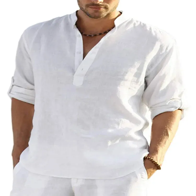 New Men's Cotton Linen Loose Pants