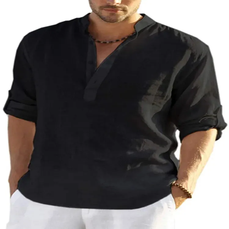 New Men's Cotton Linen Loose Pants