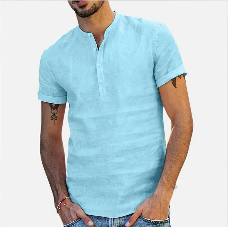 New Men's Cotton Linen Loose Pants