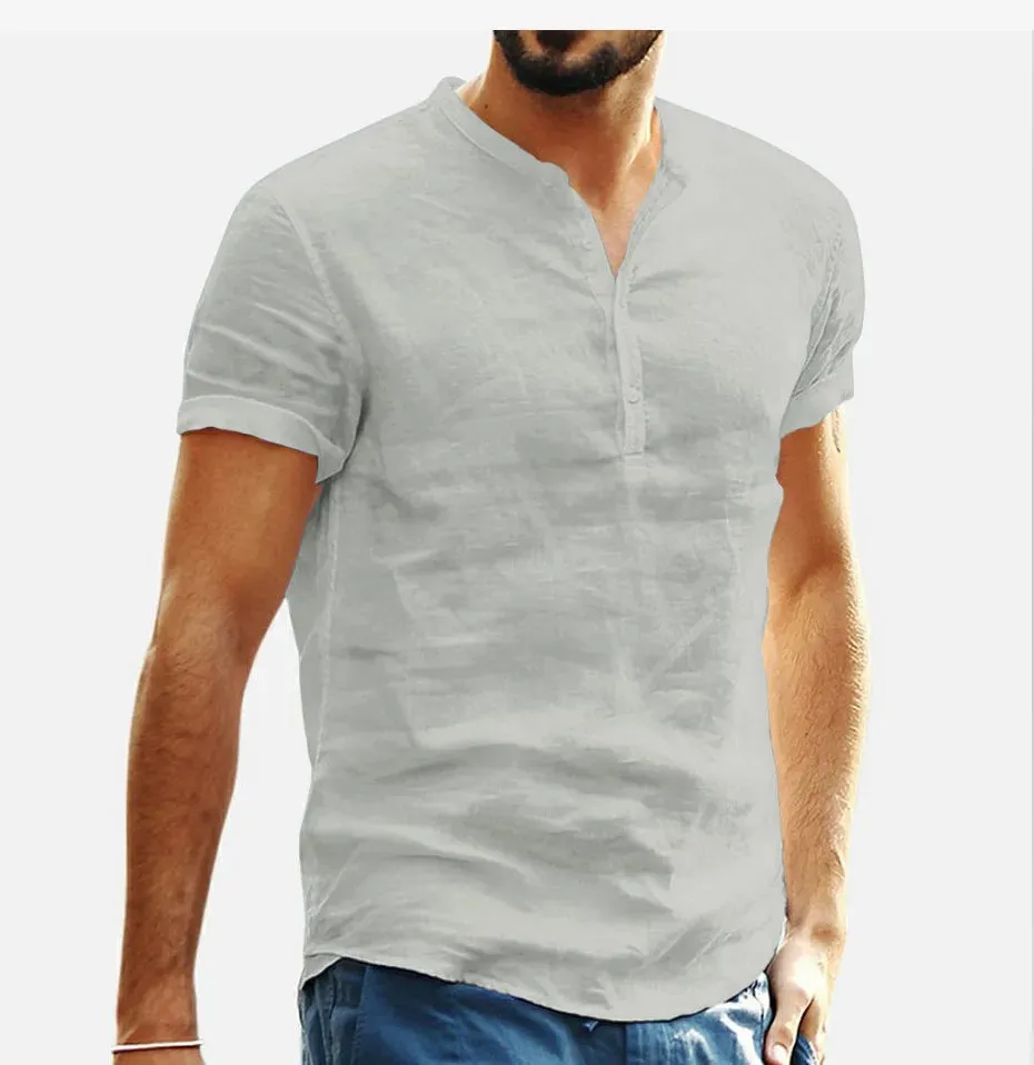 New Men's Cotton Linen Loose Pants