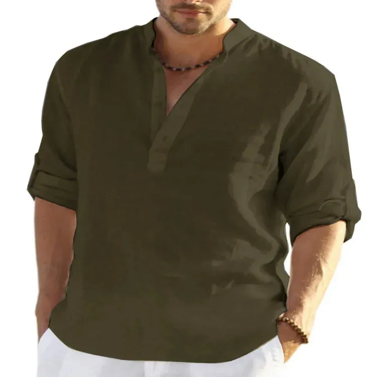 New Men's Cotton Linen Loose Pants
