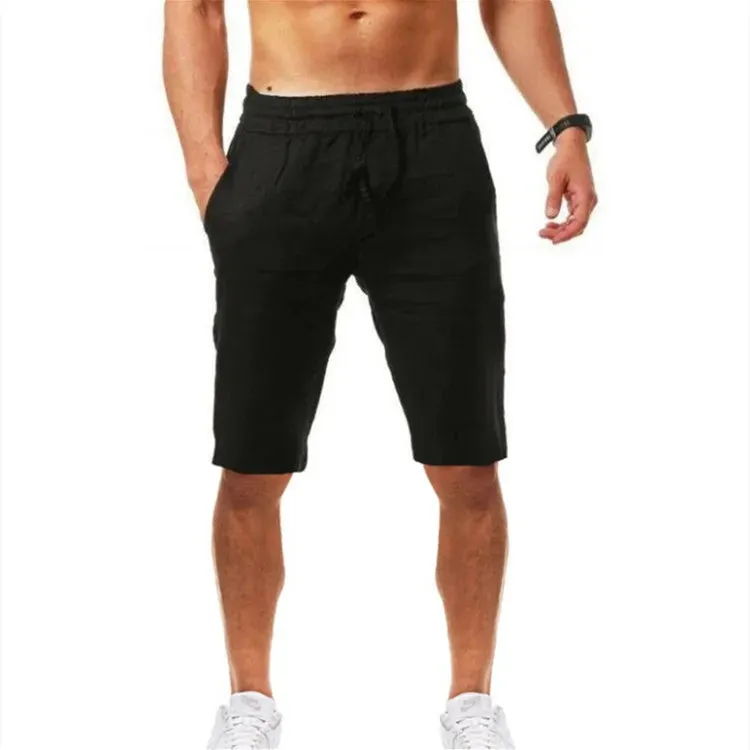 New Men's Cotton Linen Loose Pants