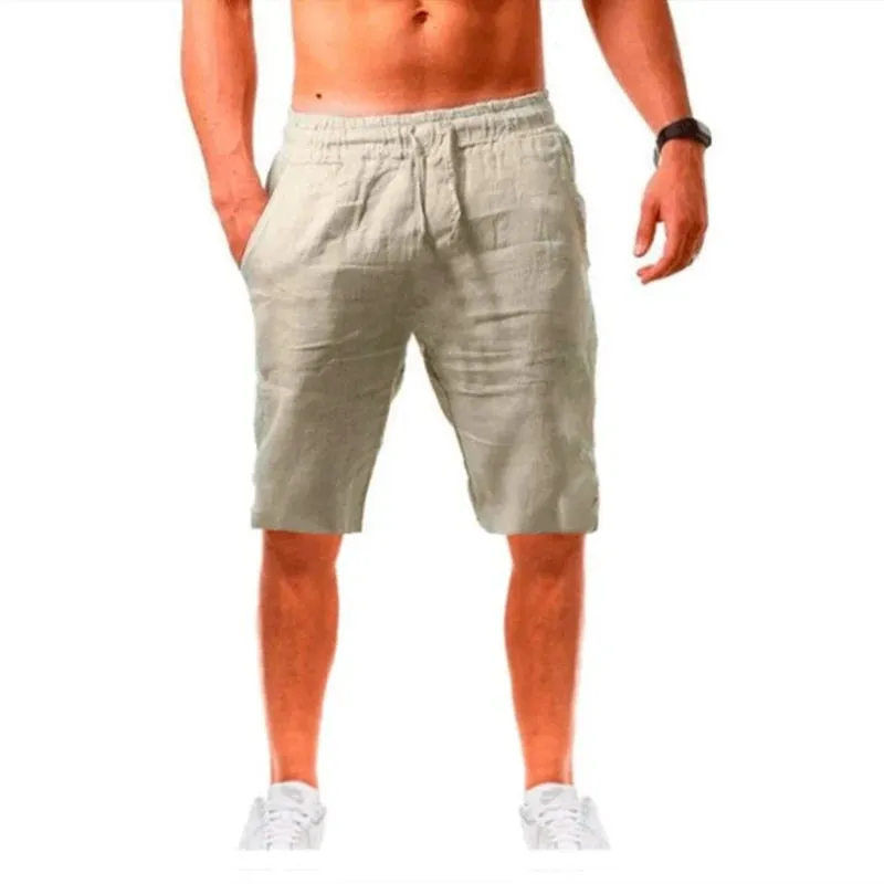New Men's Cotton Linen Loose Pants