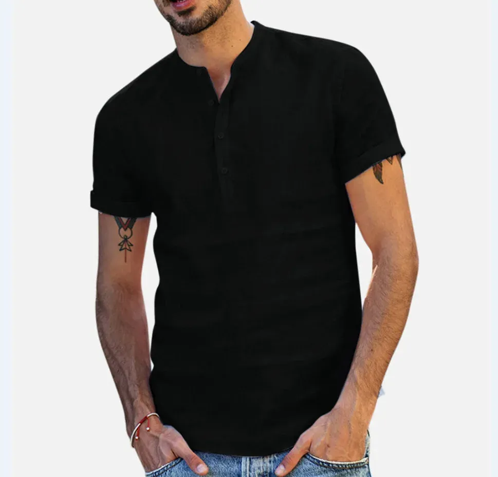 New Men's Cotton Linen Loose Pants