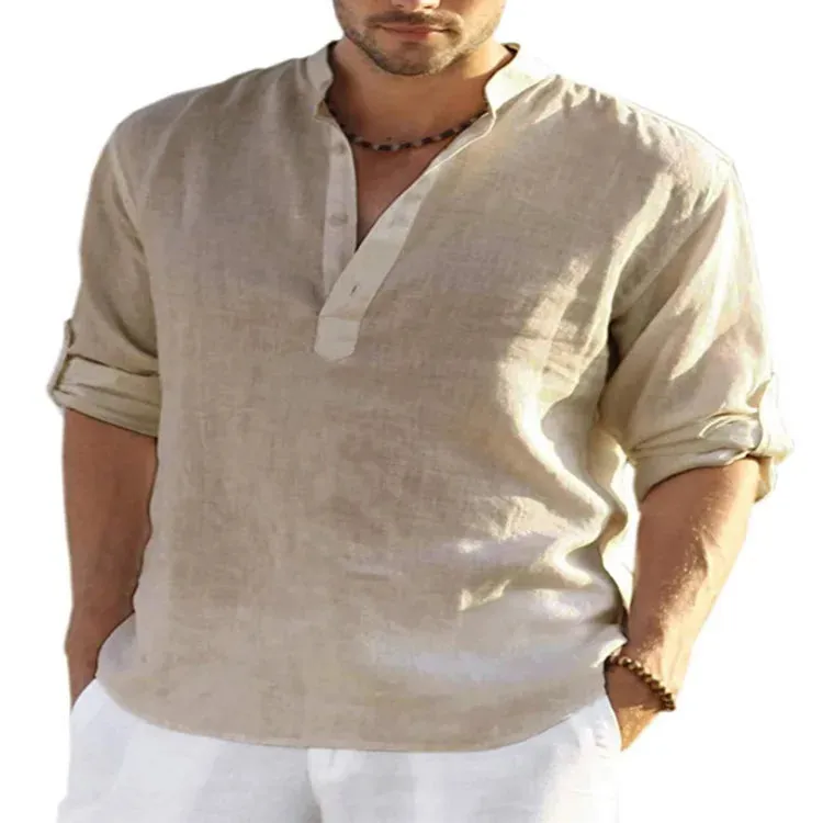 New Men's Cotton Linen Loose Pants