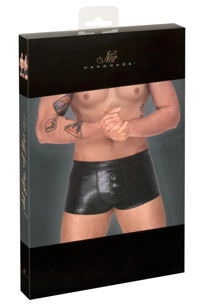 Noir Handmade Shorts with Zipper