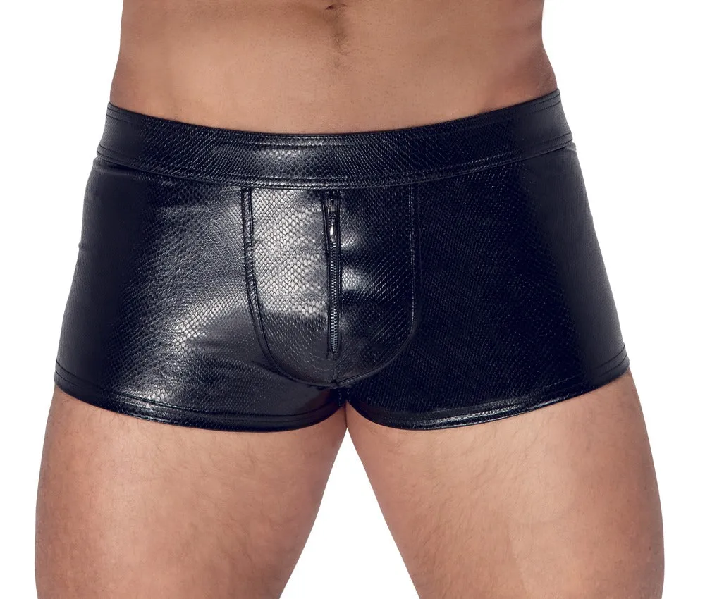 Noir Handmade Shorts with Zipper