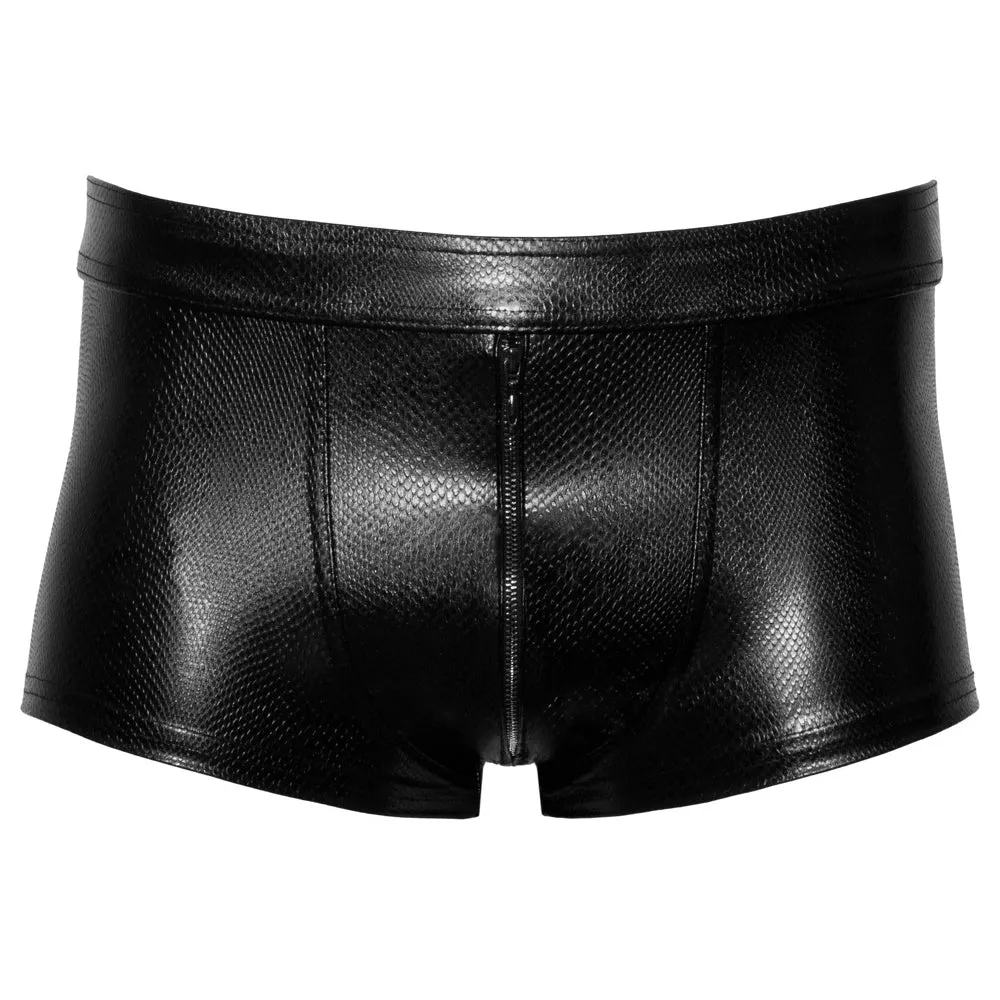 Noir Handmade Shorts with Zipper