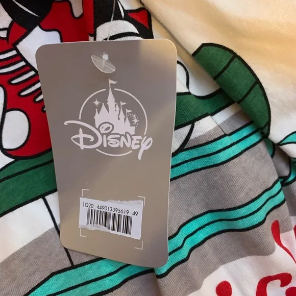 NWT Disney Store Two Piece Winter Mickey and Minnie Mouse Pajama Set XL