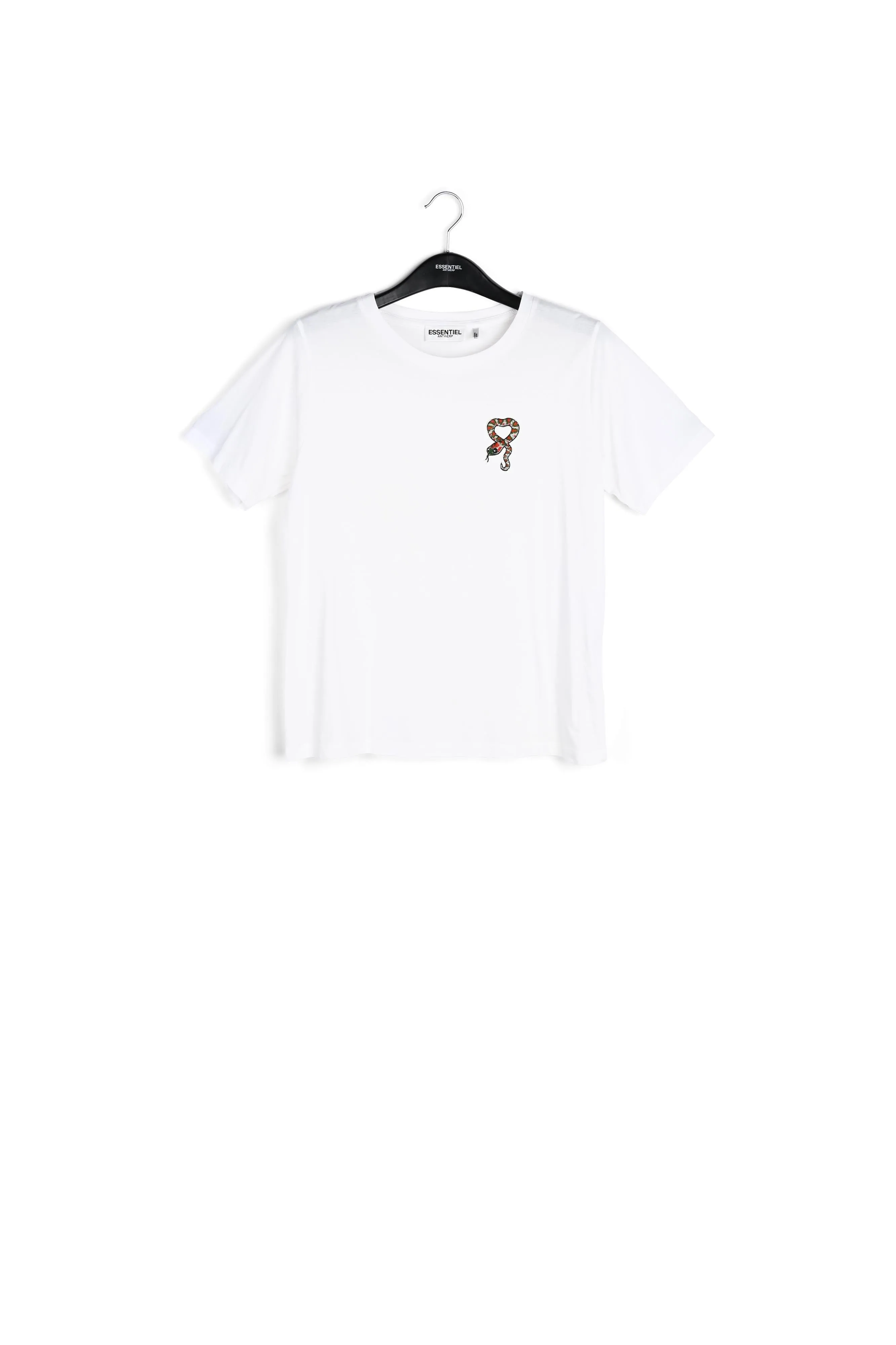 Off-white cotton snake embroidered T-shirt