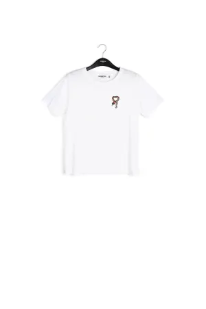 Off-white cotton snake embroidered T-shirt