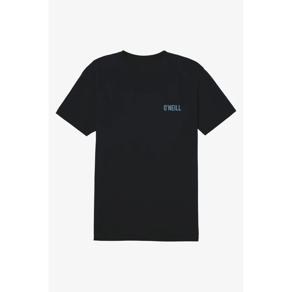 O'NEILL PALM DIEGO TEE DARK CHARCOAL