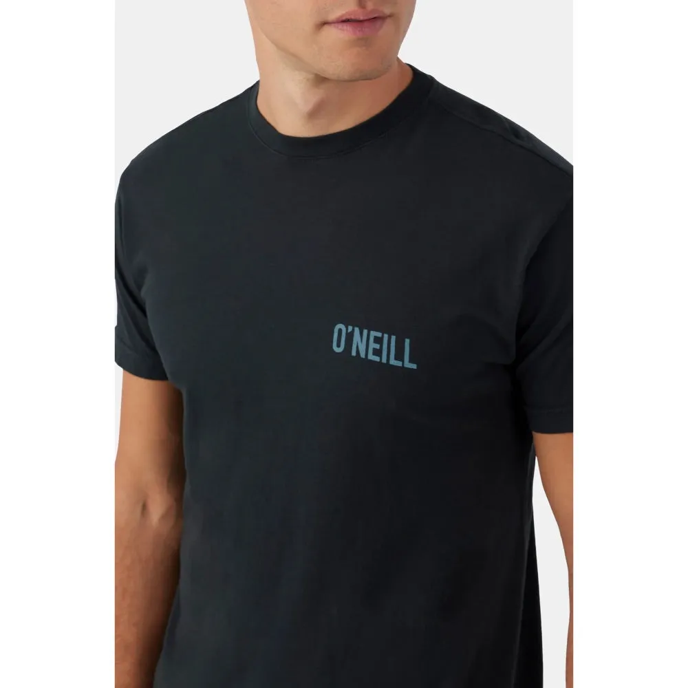 O'NEILL PALM DIEGO TEE DARK CHARCOAL