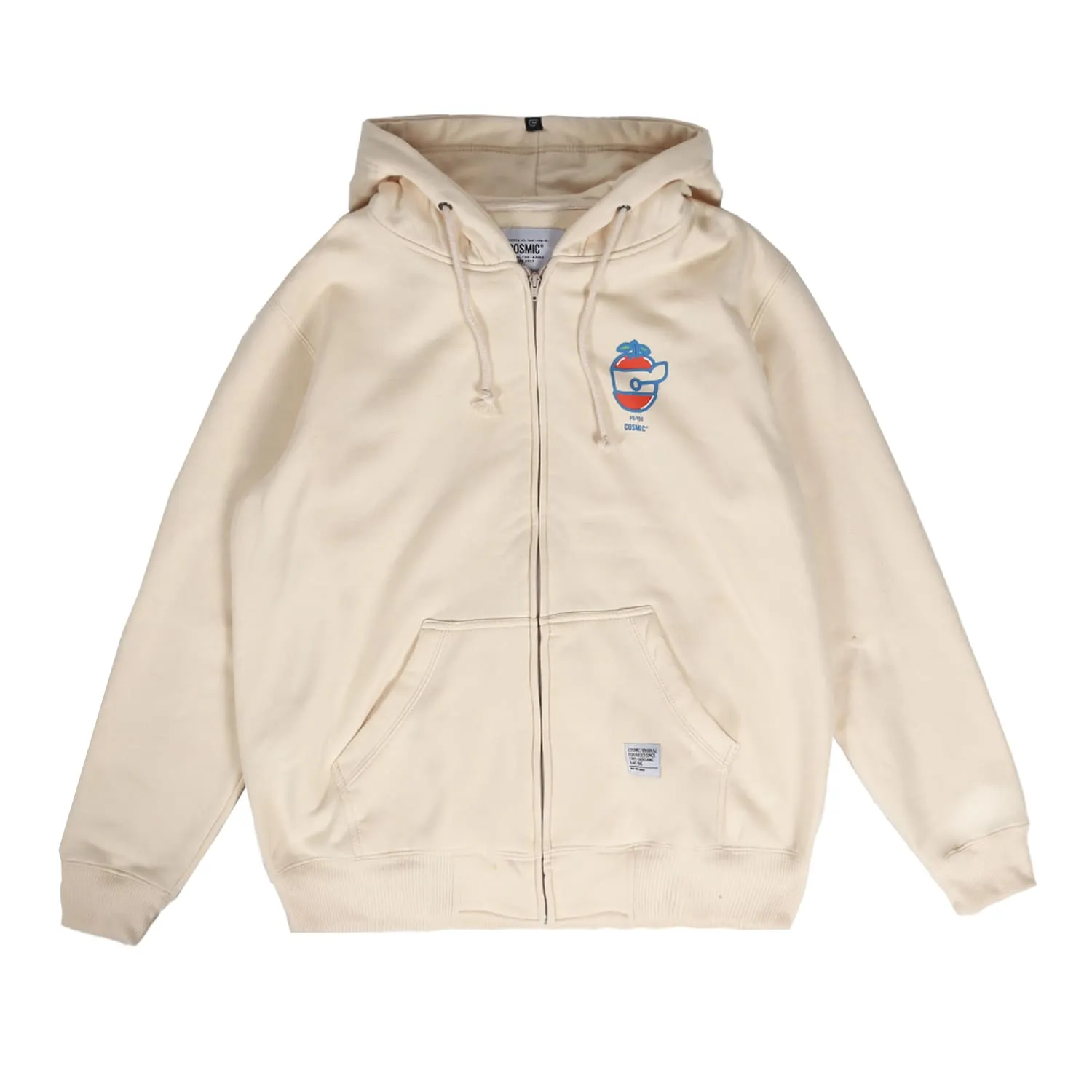ORANGE LOGO ZIPPER OFFWHITE