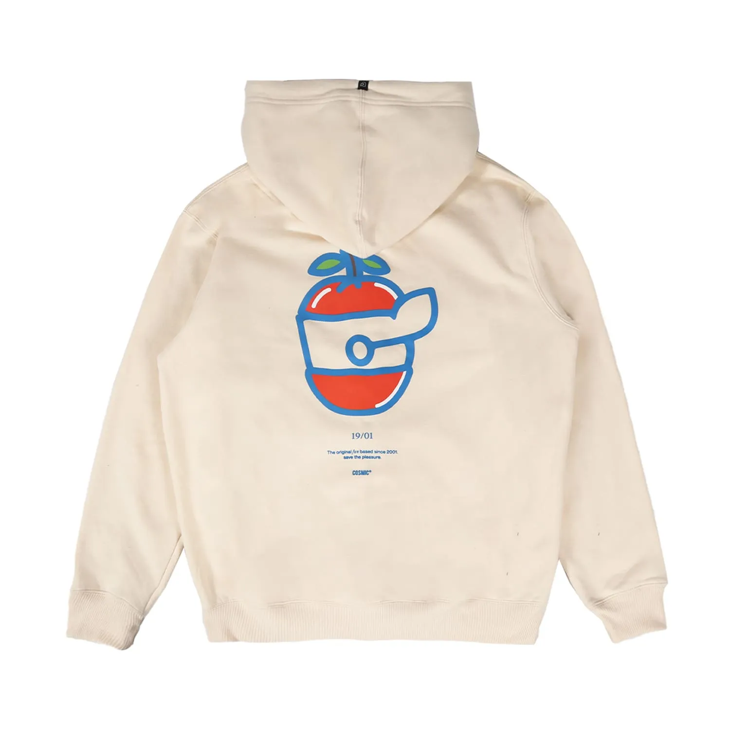 ORANGE LOGO ZIPPER OFFWHITE