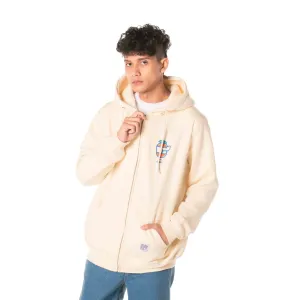 ORANGE LOGO ZIPPER OFFWHITE