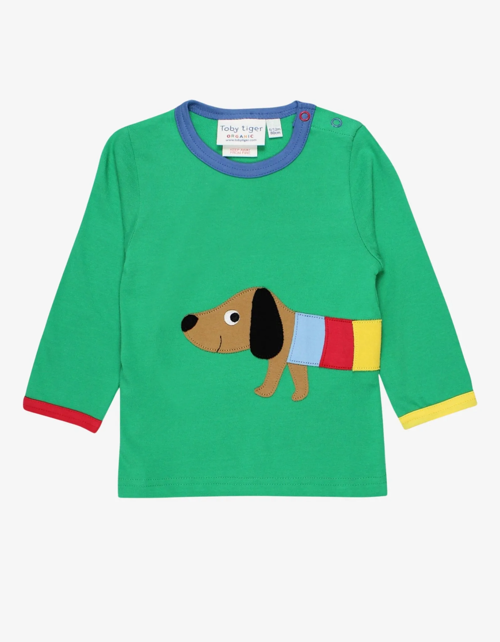 Organic Multi Sausage Dog Applique T-Shirt