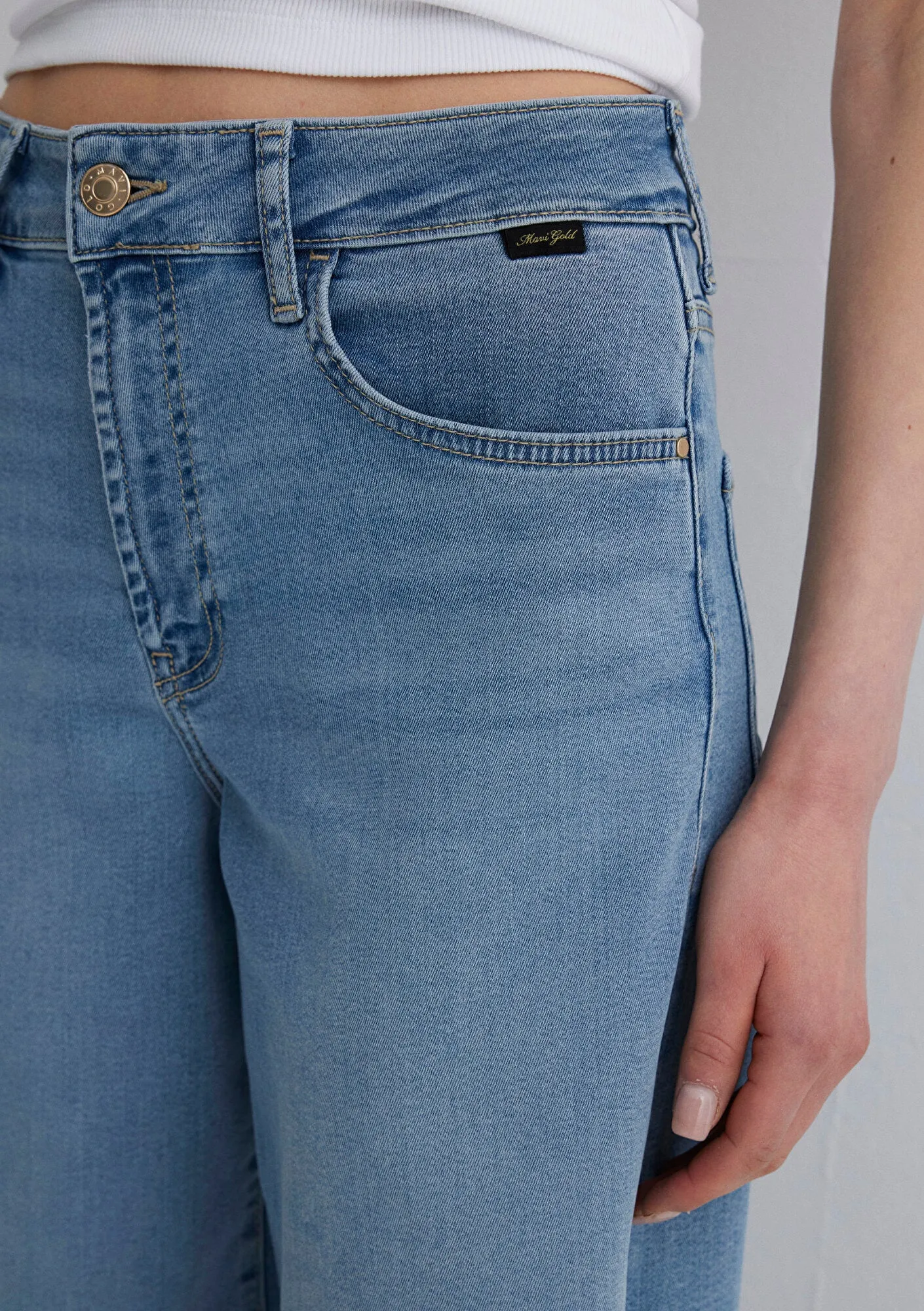 Paloma Light Brushed Gold Premium Jean Pants