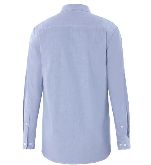 Pilbara Men's Yarn-Dyed Check, Dual Pocket, Long Sleeve Shirt - 2 Colours