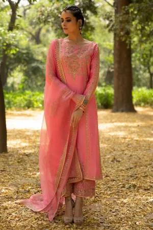 Pink embroidered kurta set