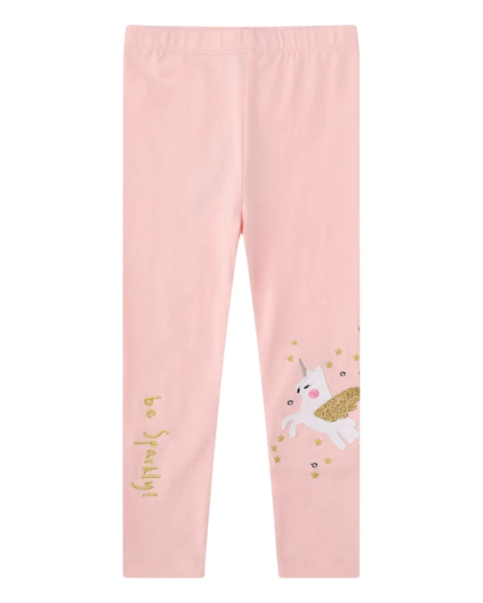 Pink Leggings with Unicorn Design