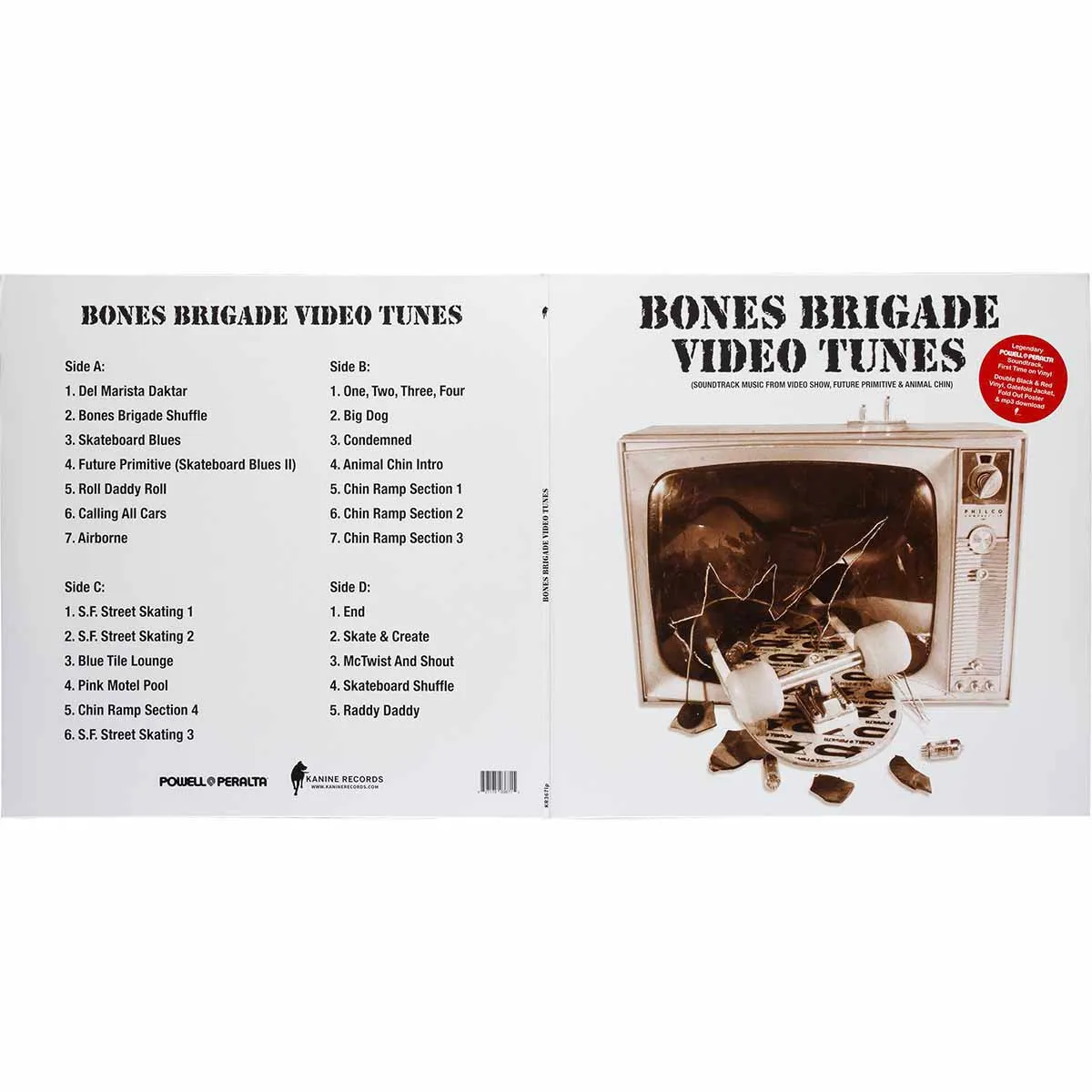 Powell Peralta - Bones Brigade Video Tunes Vinyl LP
