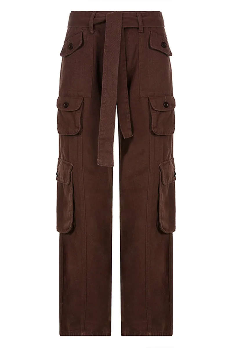 PR3356 Multi Pockets Cargo Pants