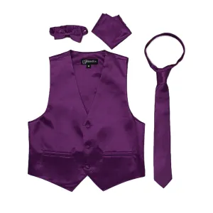 Premium Boys Wine Solid Vest 600