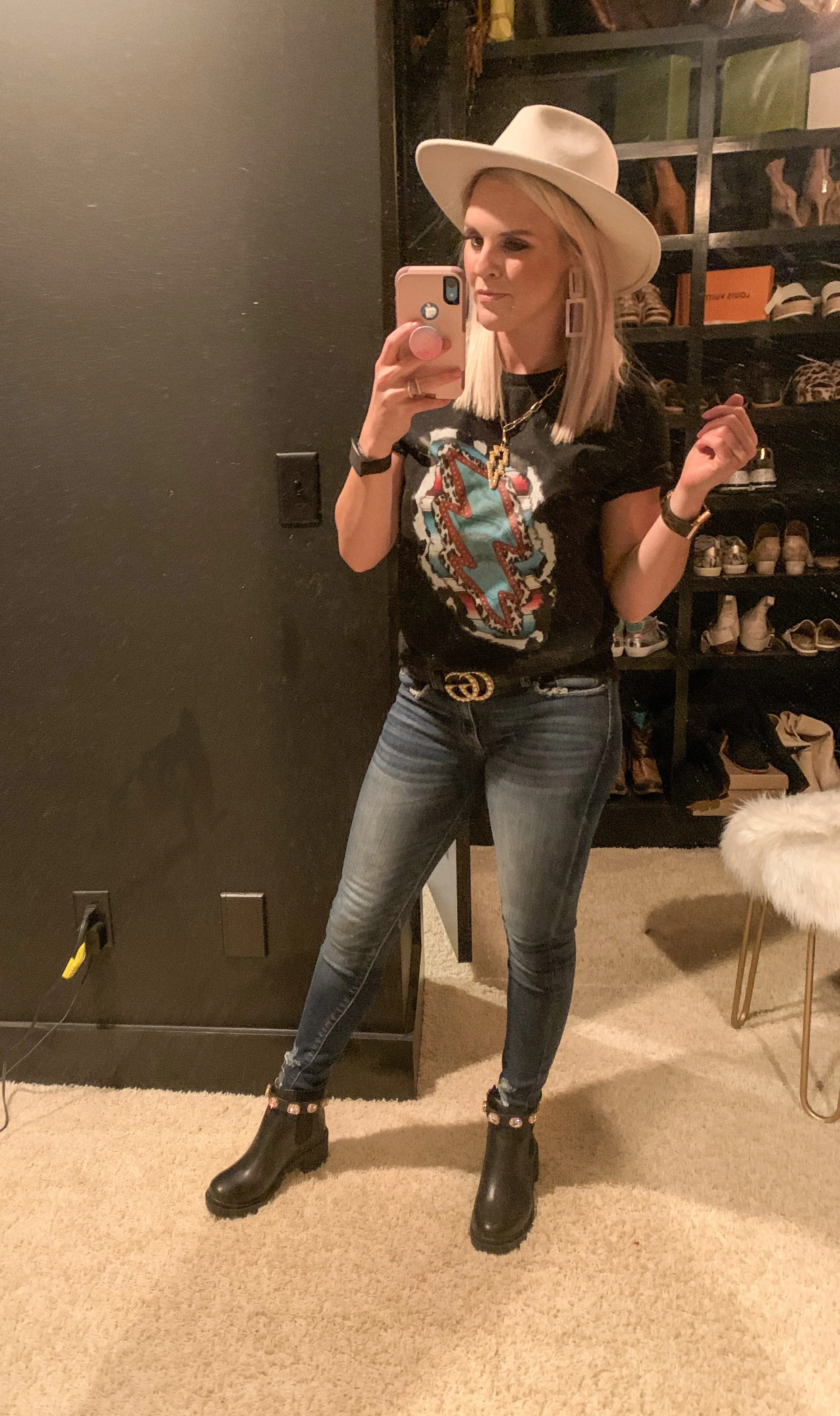 Punchy Lightning Super Soft Cute Tee / Western Boho Tee