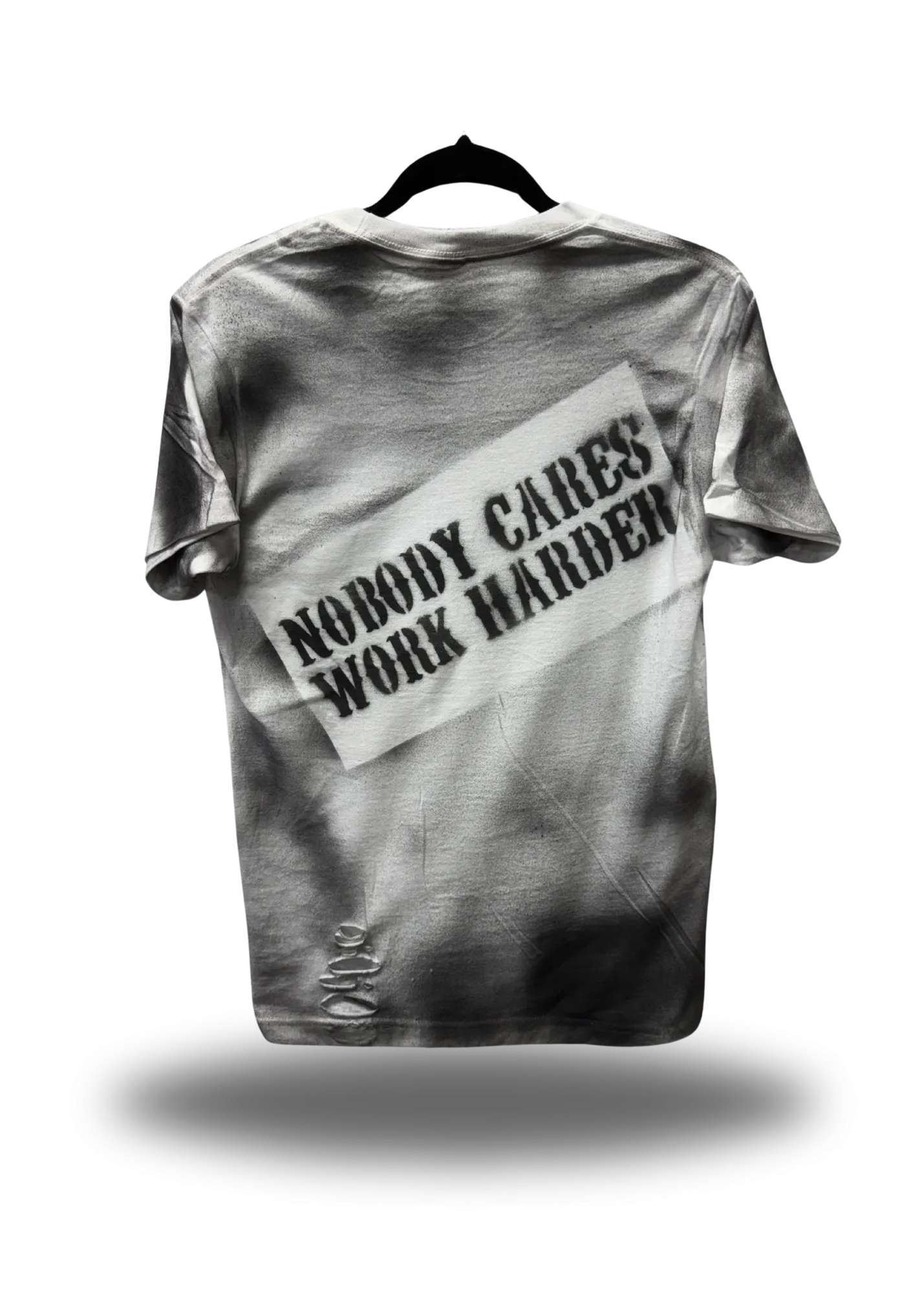 PUNK NOBODY CARES ROAD RASH WHITE TEE