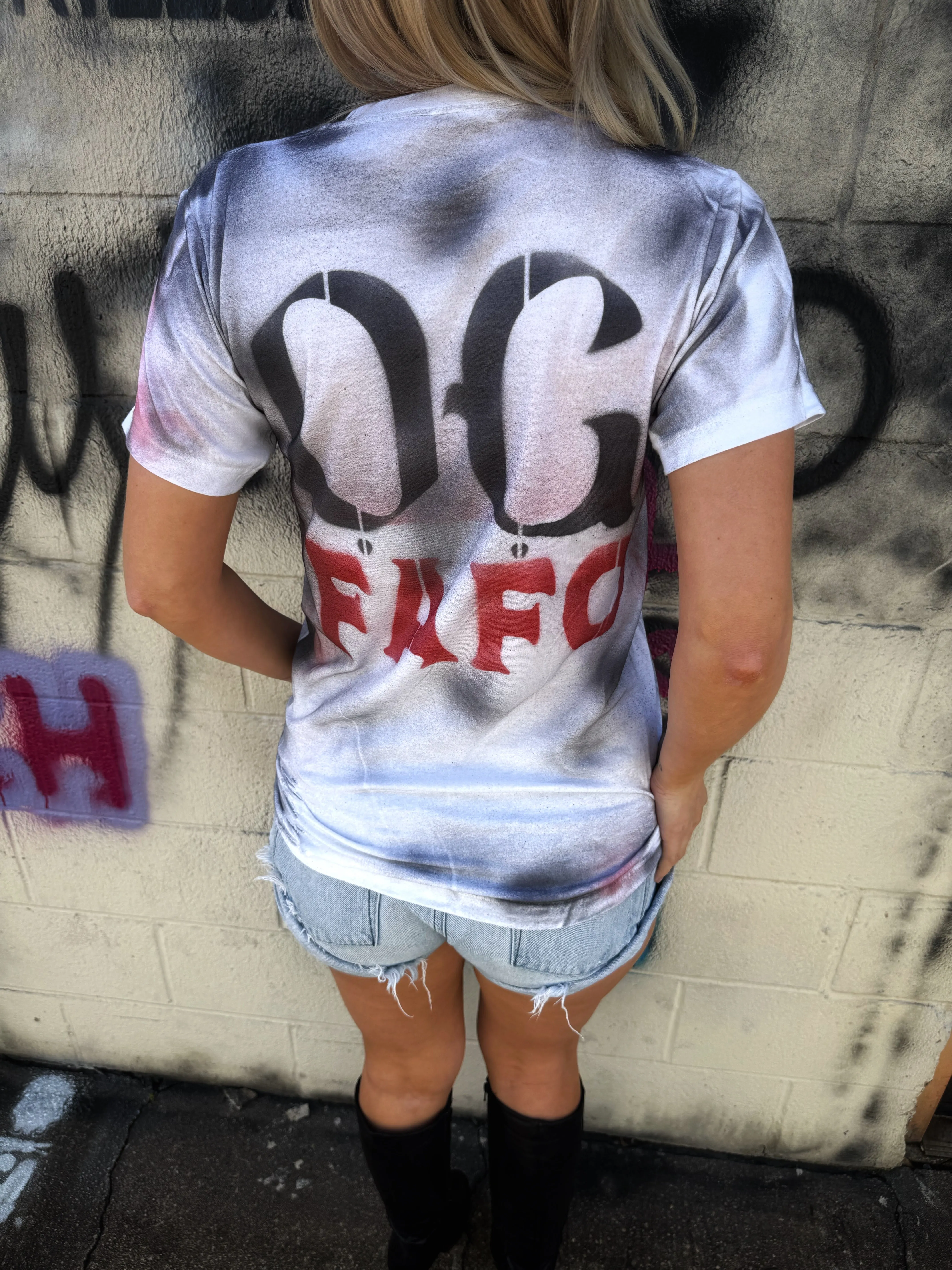 PUNK OG FAFO RASH WHITE TEE