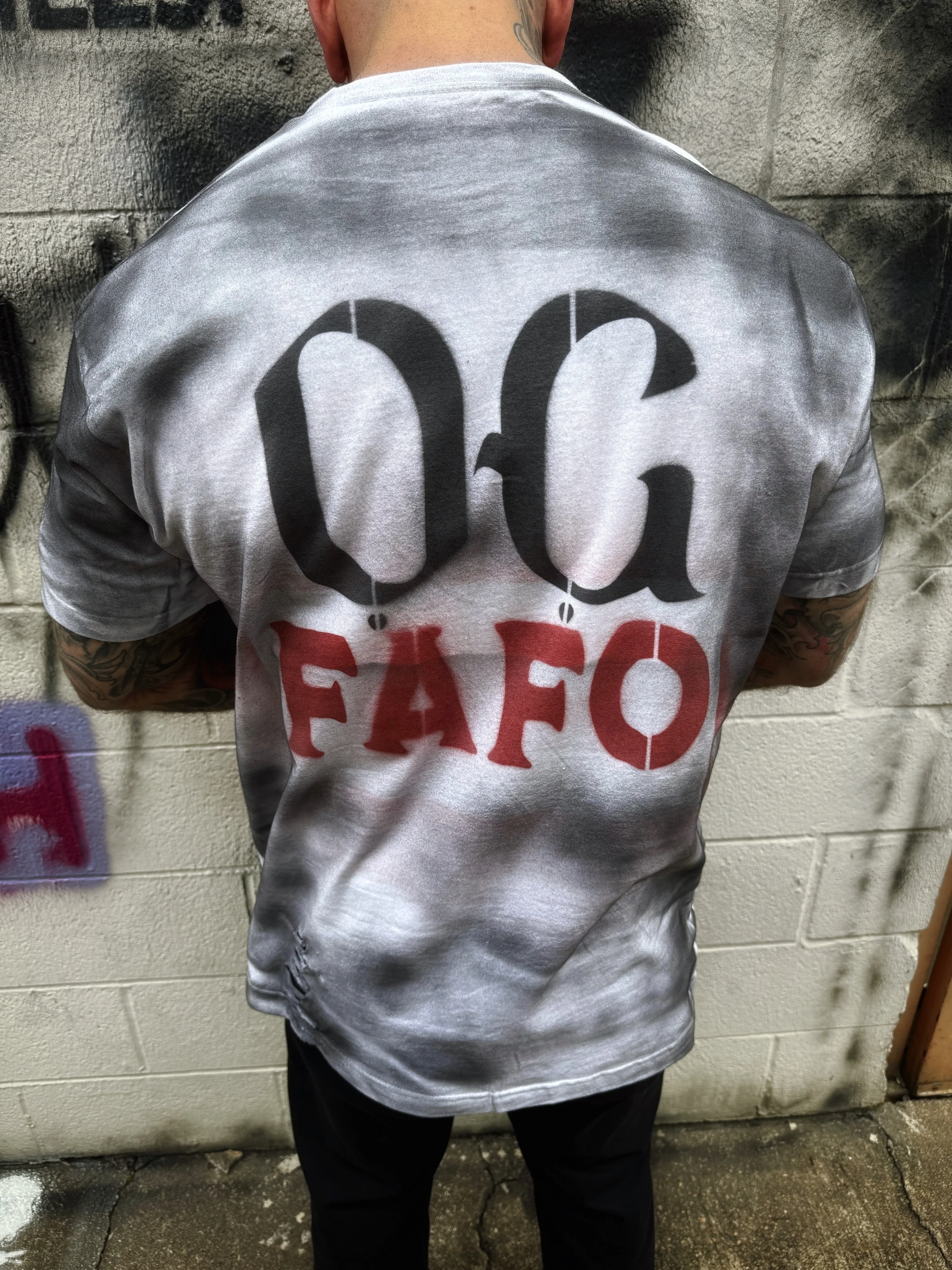 PUNK OG FAFO RASH WHITE TEE