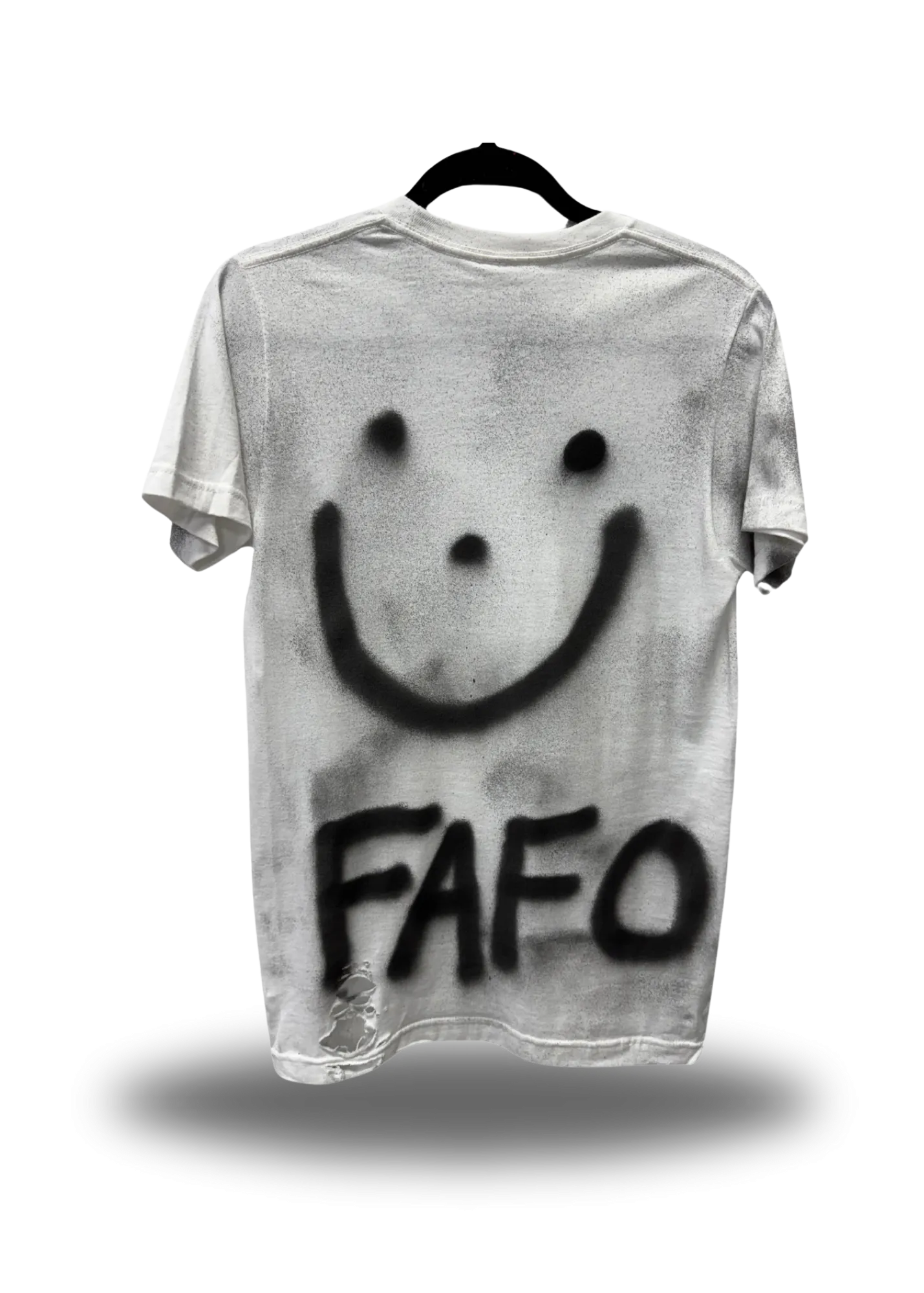 PUNK ROAD RASH FAFO WHITE TEE 1.0
