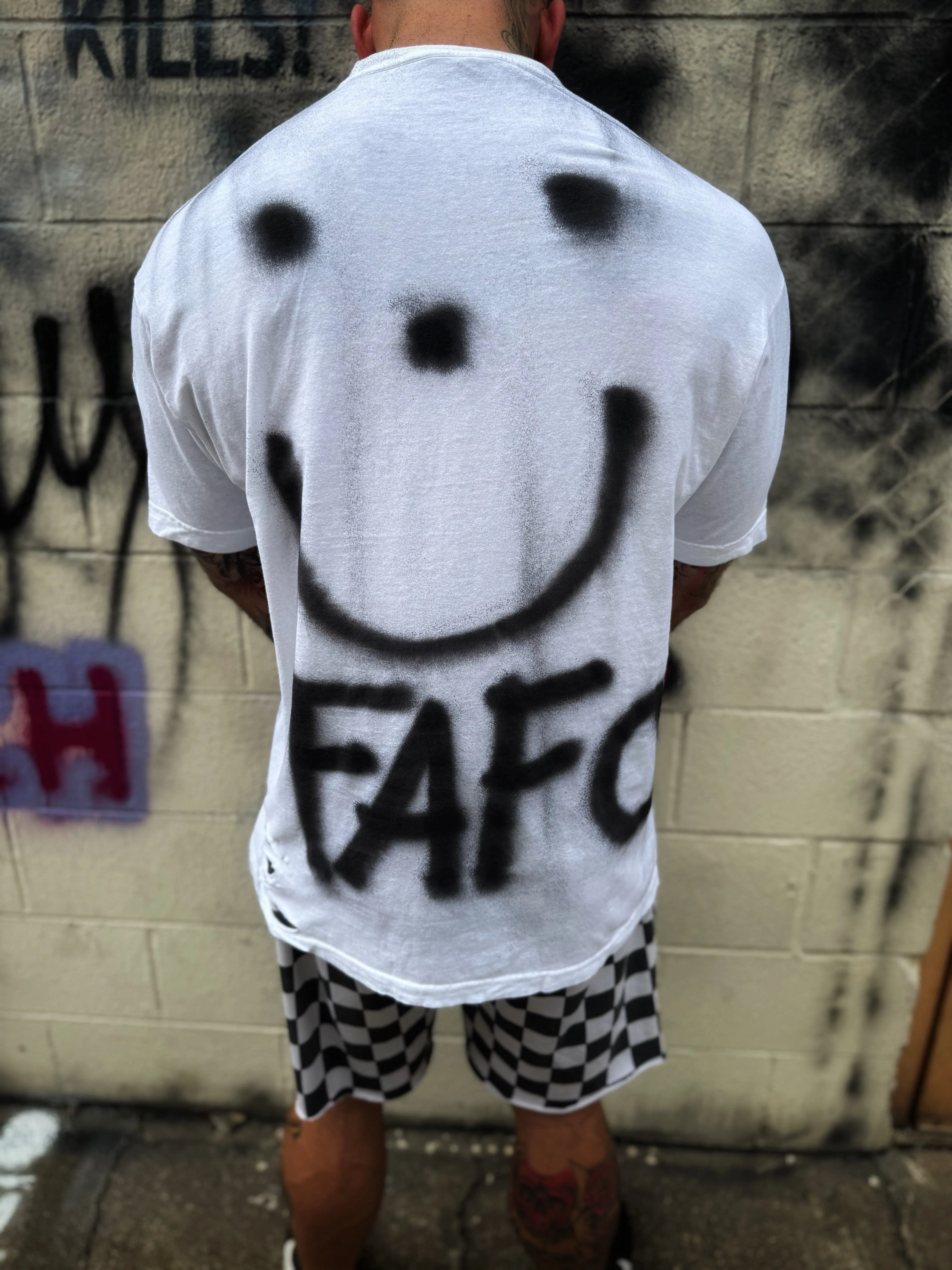 PUNK ROAD RASH FAFO WHITE TEE 1.0