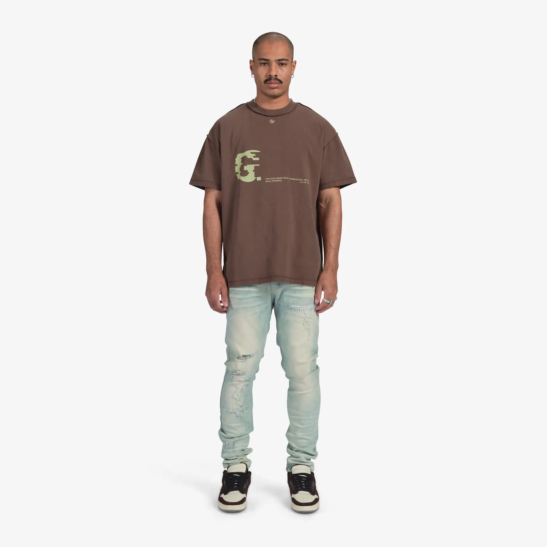 "Glitch" Tee (olive drab)