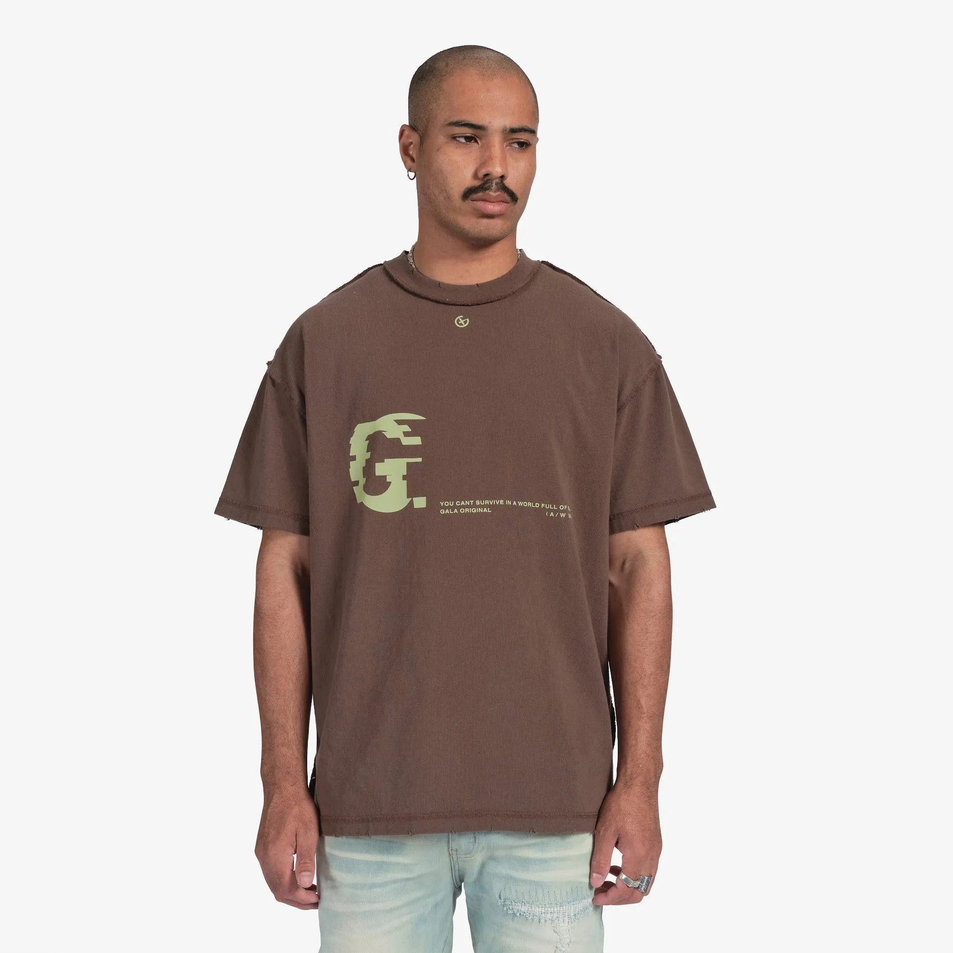 "Glitch" Tee (olive drab)