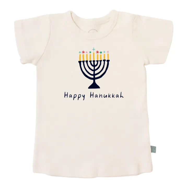 "Happy Hannukah" Organic Cotton Tee