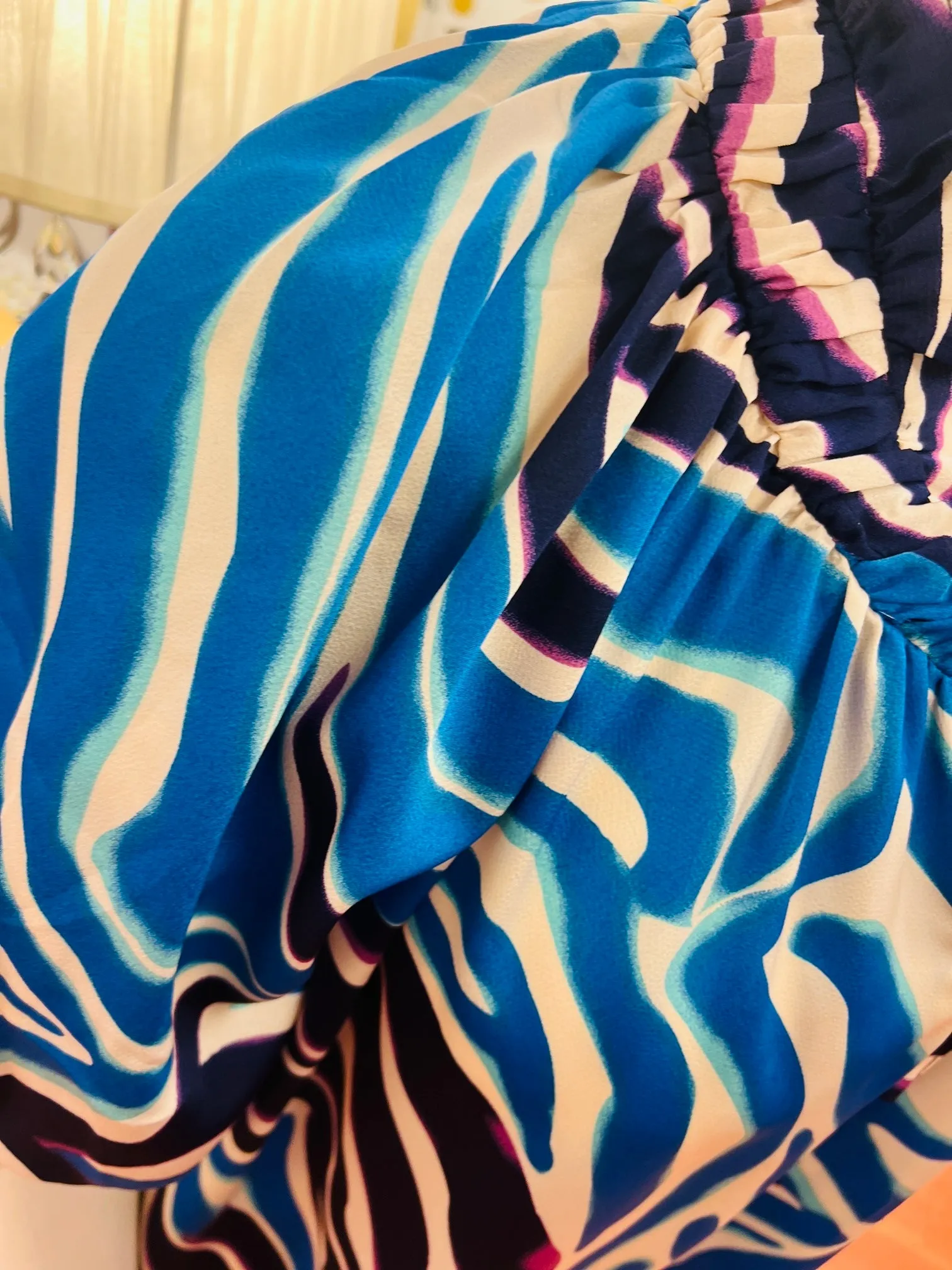 "Wild & Beautiful" Ballon Sleeve Top - Turquoise