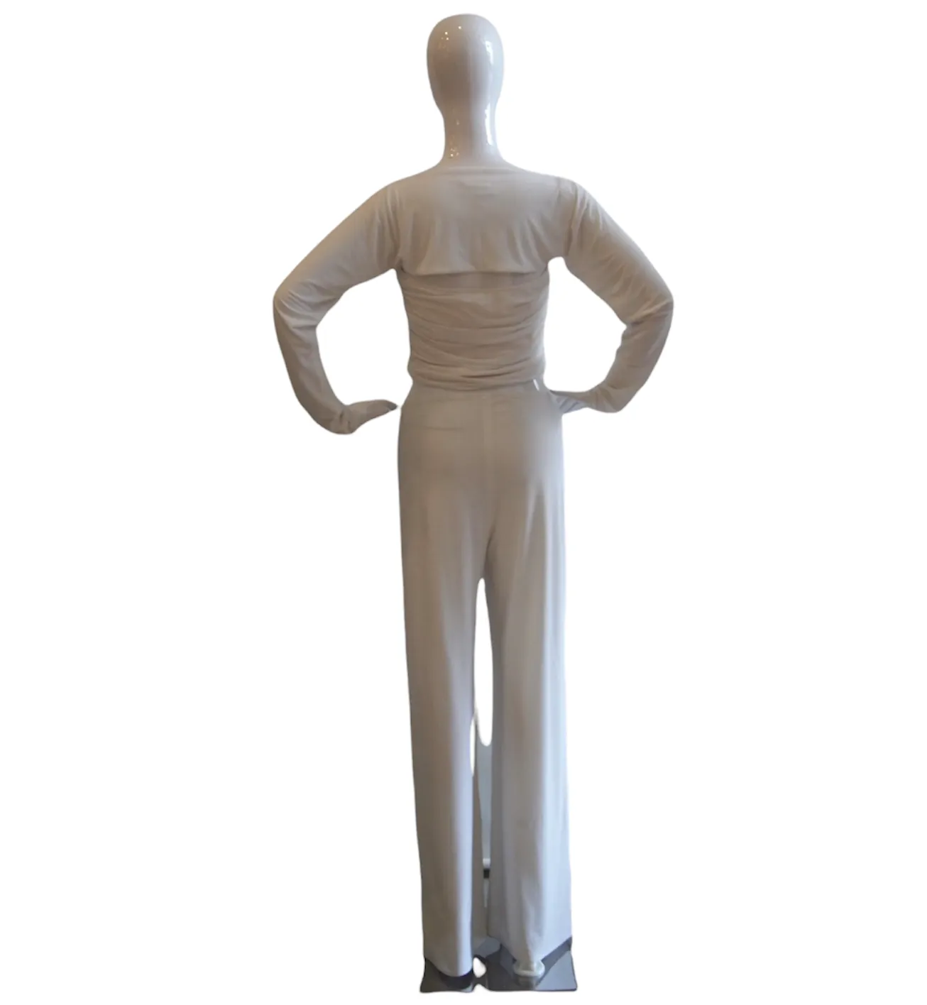 Rad in White Vintage Norma Kamali 3 Piece Pants Set
