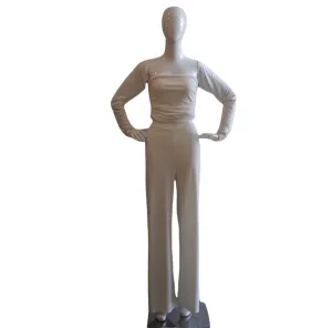 Rad in White Vintage Norma Kamali 3 Piece Pants Set